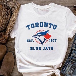 Toronto Blue Jays Baseball Shirt, Blue Jays Crewneck Oversize tshirt